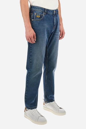 REGULAR FIT COTTON 5-POCKET JEANS