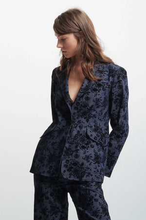 JACKET WITH A REFINED FLORAL PATTERN - JACKET ROSELINE