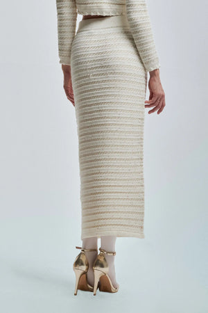 PENCIL SKIRT IN KNITTED FABRIC - SKIRT IN SWEATER NINIEL