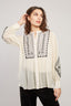 HARPER LONG SLEEVE EMBROIDERED BLOUSE