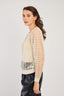 CARINE LONG SLEEVED TRANSPARENT STRIPED SWEATER