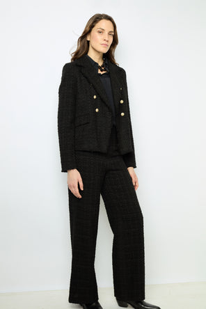 WIDE-LEG TWEED PANTS - NADINE