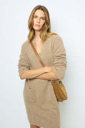 WOOL AND CASHMERE MINI DRESS - SOFIA