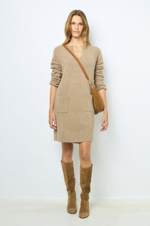 WOOL AND CASHMERE MINI DRESS - SOFIA