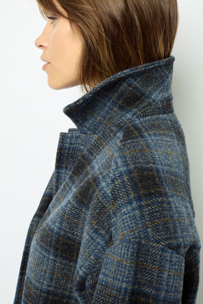 WOOL CHECK JACKET - MAYSSANE