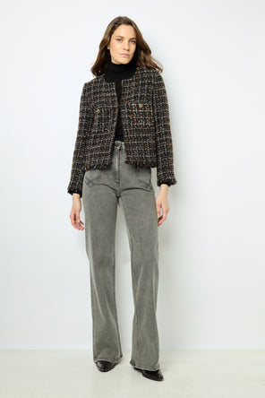 MULTI-COLORED TWEED JACKET - MATHILDA