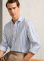 REGULAR FIT TWO-TONE STRIPED OXFORD SHIRT