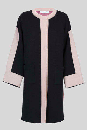 DOUBLE KNIT COAT IN WOOL BLEND